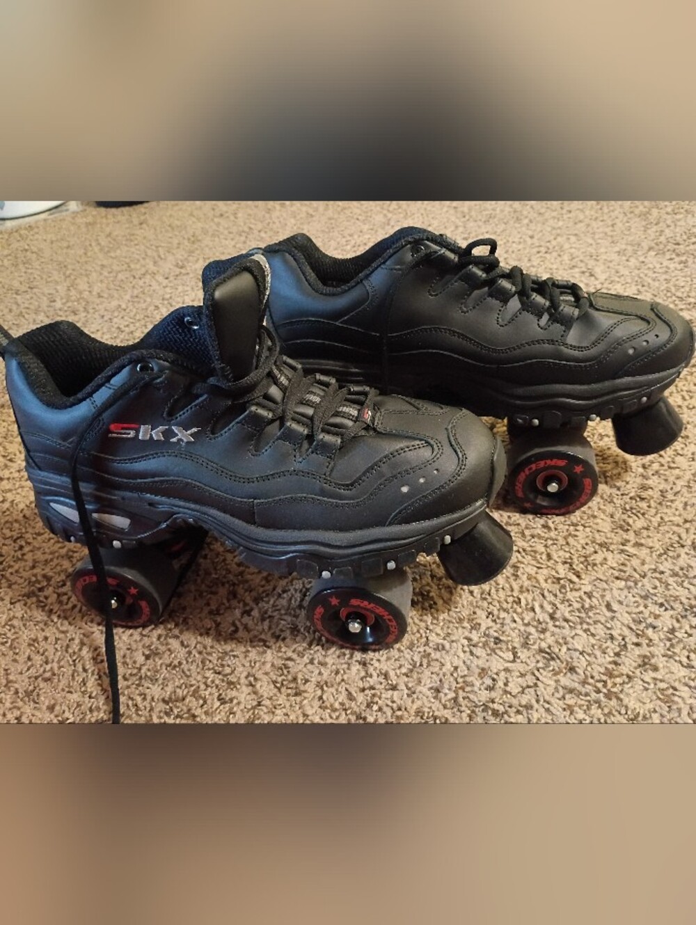 Sketchers Men's Black Quad Roller Skates- Four Wheelers
